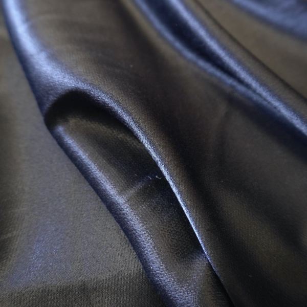 1104-Viscose satin #2 Black - Image 4