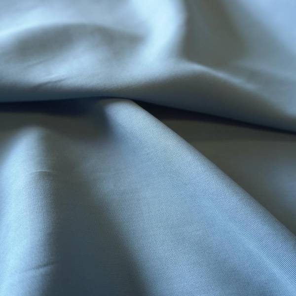 Soft Tencel Plain Weave Fabric - Grey Blue - Image 3
